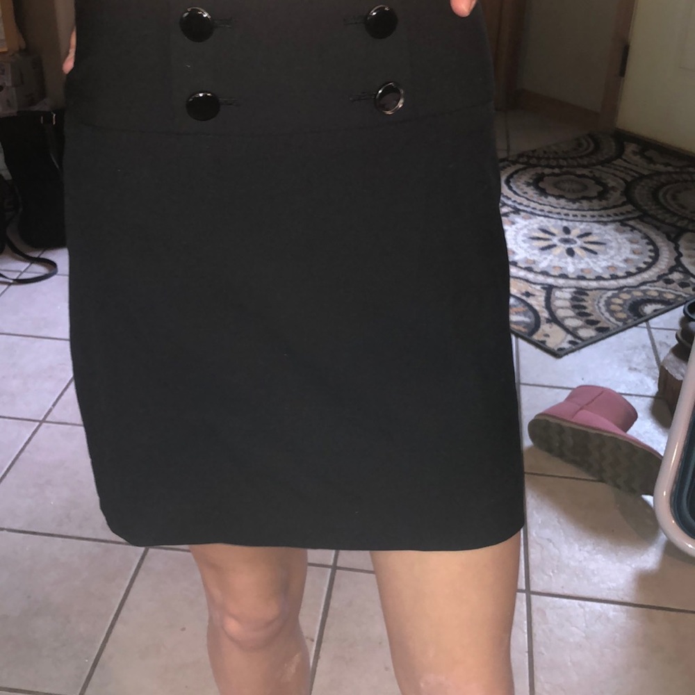 Black high waisted skirt